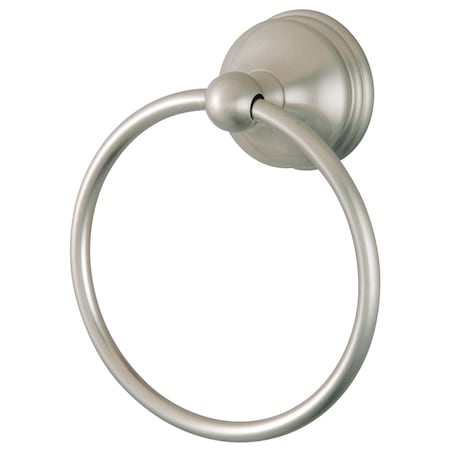 Kingston Brass Vintage Towel Ring, Brushed Nickel BA1164SN